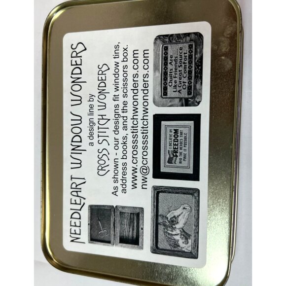 Dragonfly Hugs Cross Stitch Kit In Decorative Tin Box By Cross Stitch Wonders - Picture 3 of 3